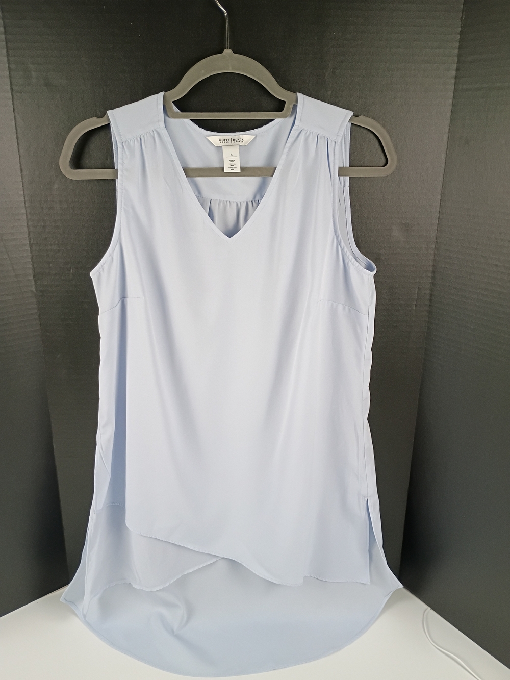 Light Blue Sleeveless V-Neck Tunic
